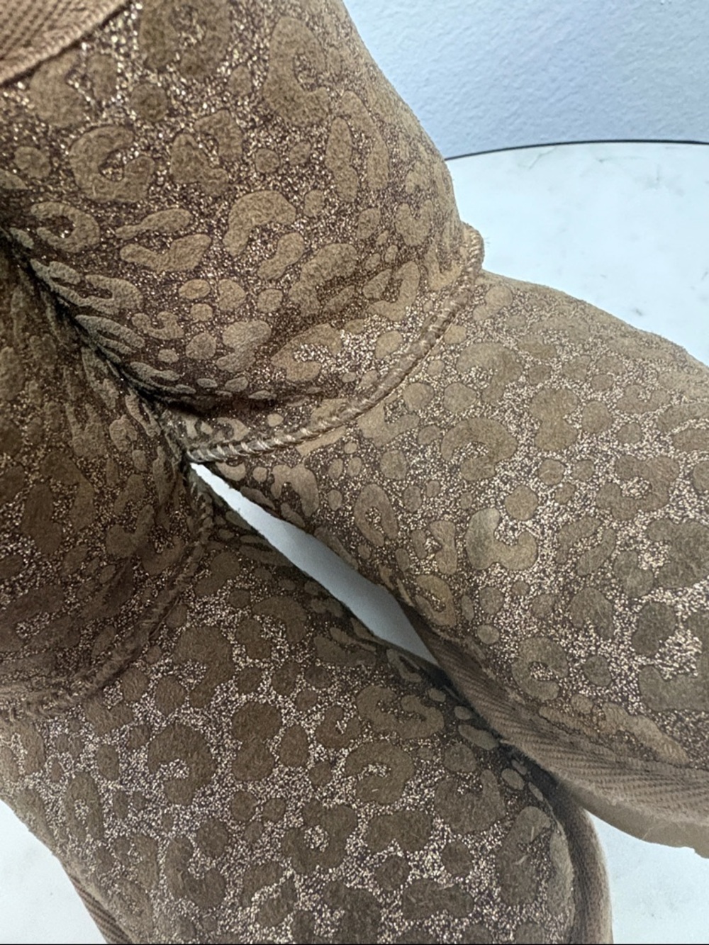 UGG Chestnut Glitter Leopard Short Boot - Picture 6 of 10